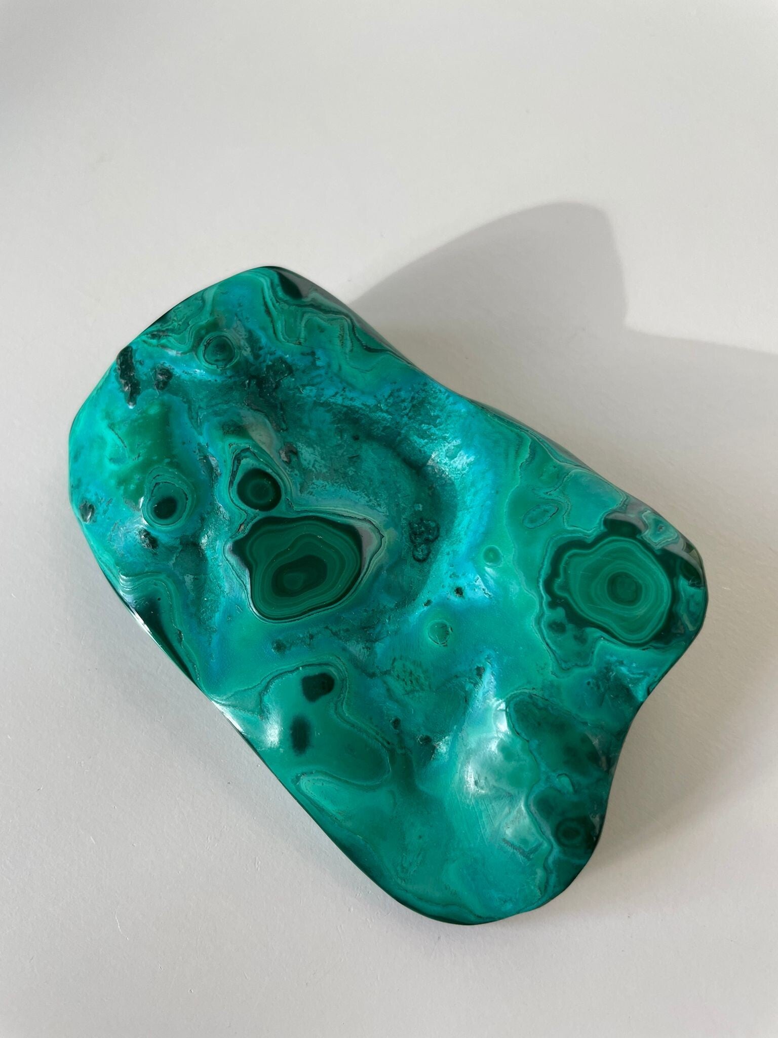 Chrysocolla met malachiet gepolijst - Nr 01