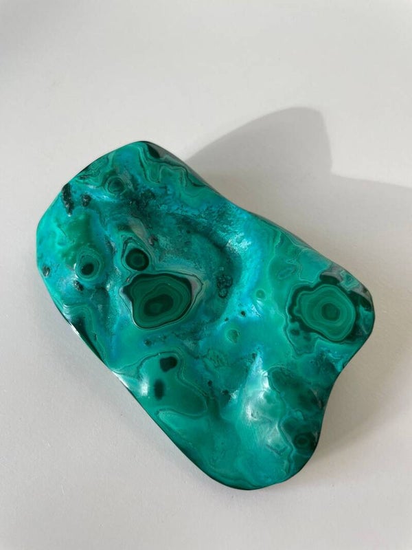 Chrysocolla met malachiet gepolijst - Nr 01