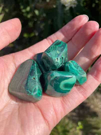 Malachiet Trommelsteen M