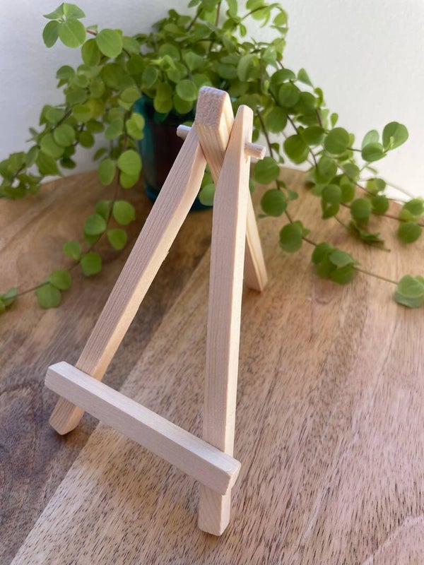 Houten Ezel Display edelsteen schijven / slabs