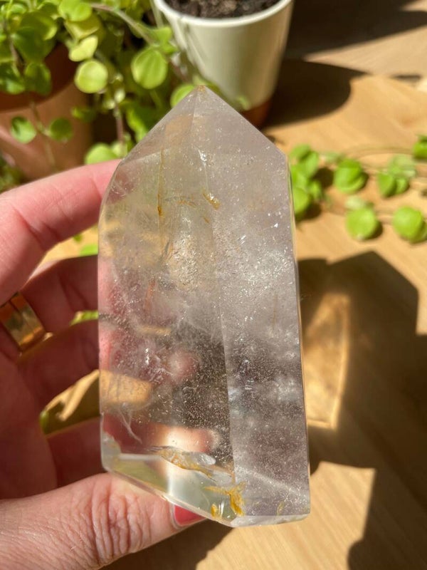 Hematoïde kwarts ( Golden Healer ) Obelisk - Nr 25