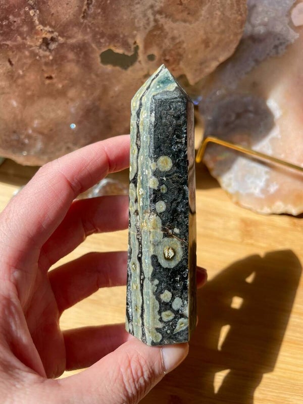 Groene Oceaan Jaspis Obelisk - Nr 02
