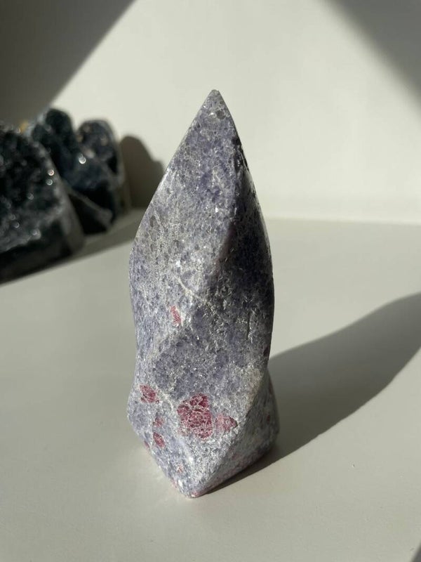 Roze Toermalijn in Lepodoliet Eeuwige Vlam - Nr 01