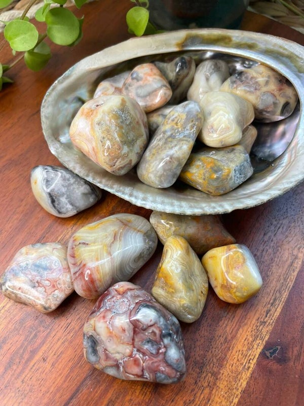 Crazy Lace (Agaat) Trommelsteen S/M en M/L