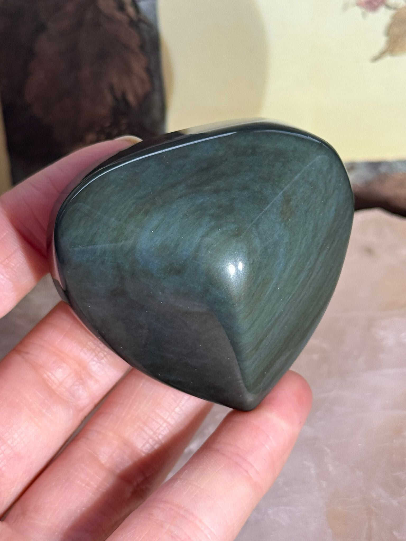 Regenboog Obsidiaan Hart - Nr 03