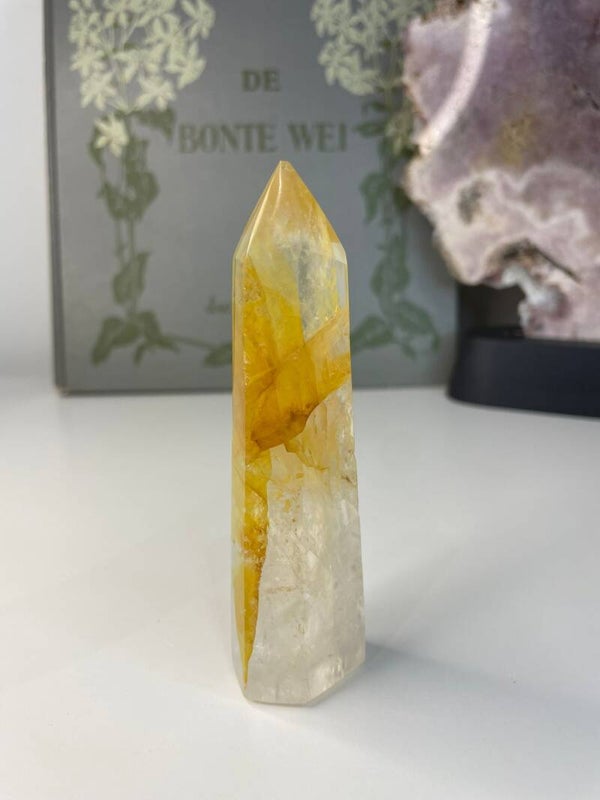 Hematoïde kwarts ( Golden Healer ) Obelisk - Nr 04