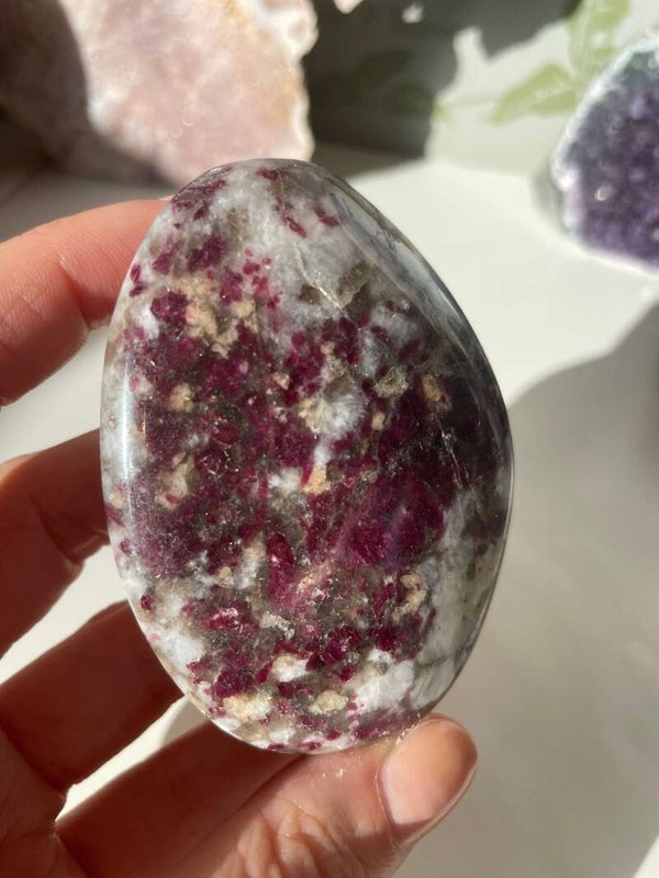 Paarse Toermalijn in Kwarts Zeepsteen - Nr 02