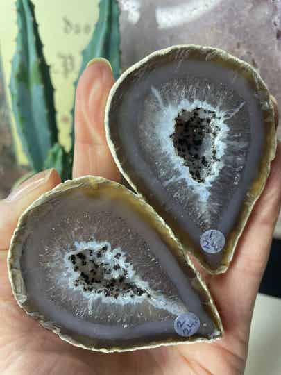 Agaat Geode paartje - Nr 03