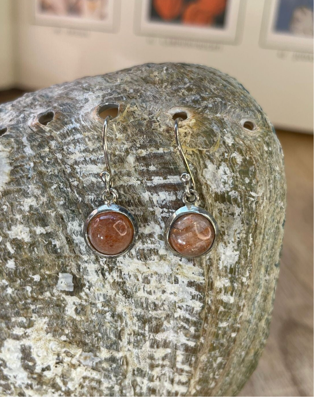 Zonnesteen Oorbellen Sterling Zilver - Nr 02