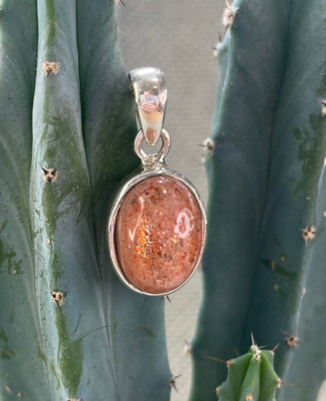 Zonnesteen Hanger Sterling Zilver - Nr 01