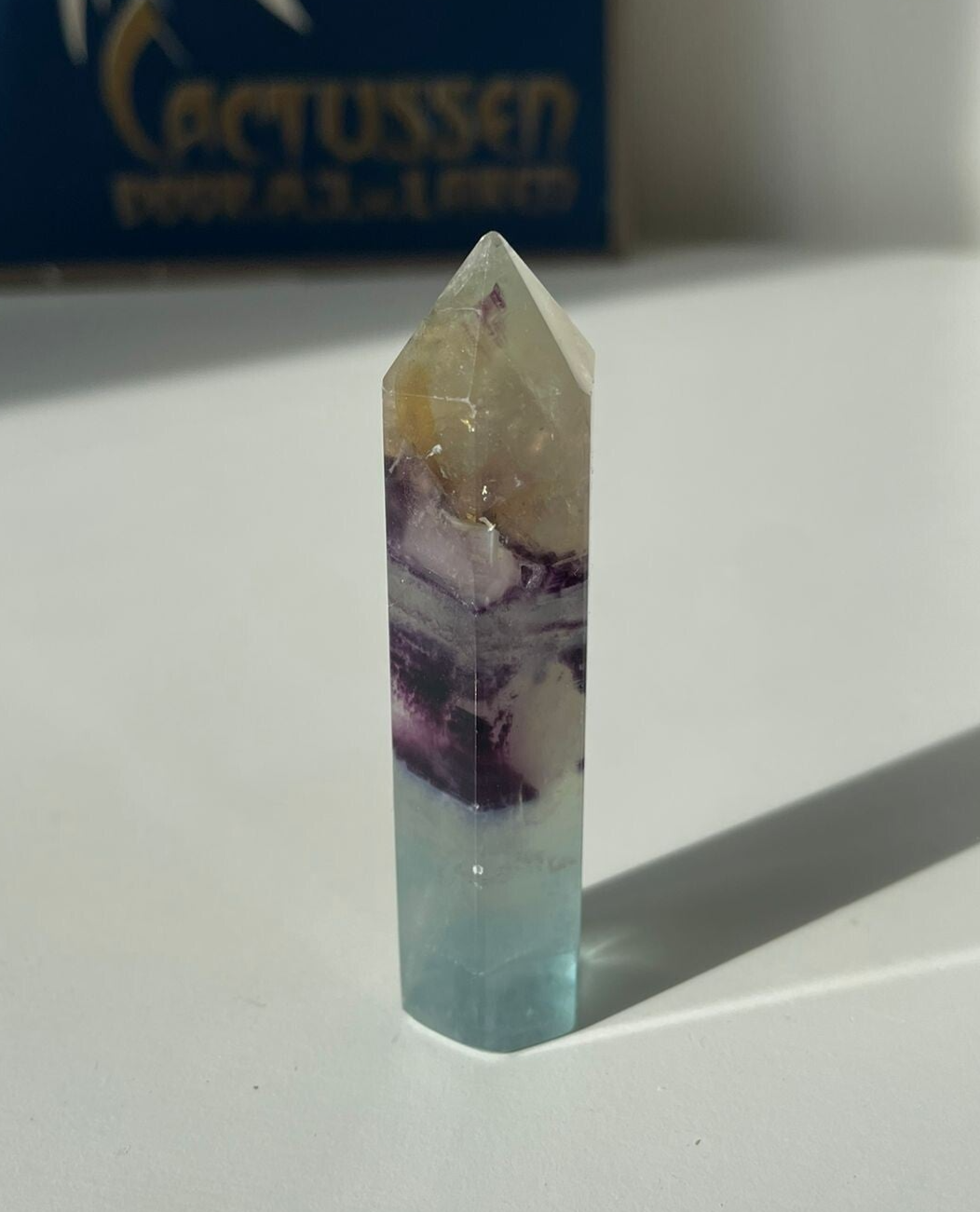 Regenboog Fluoriet Obelisk - Nr 08