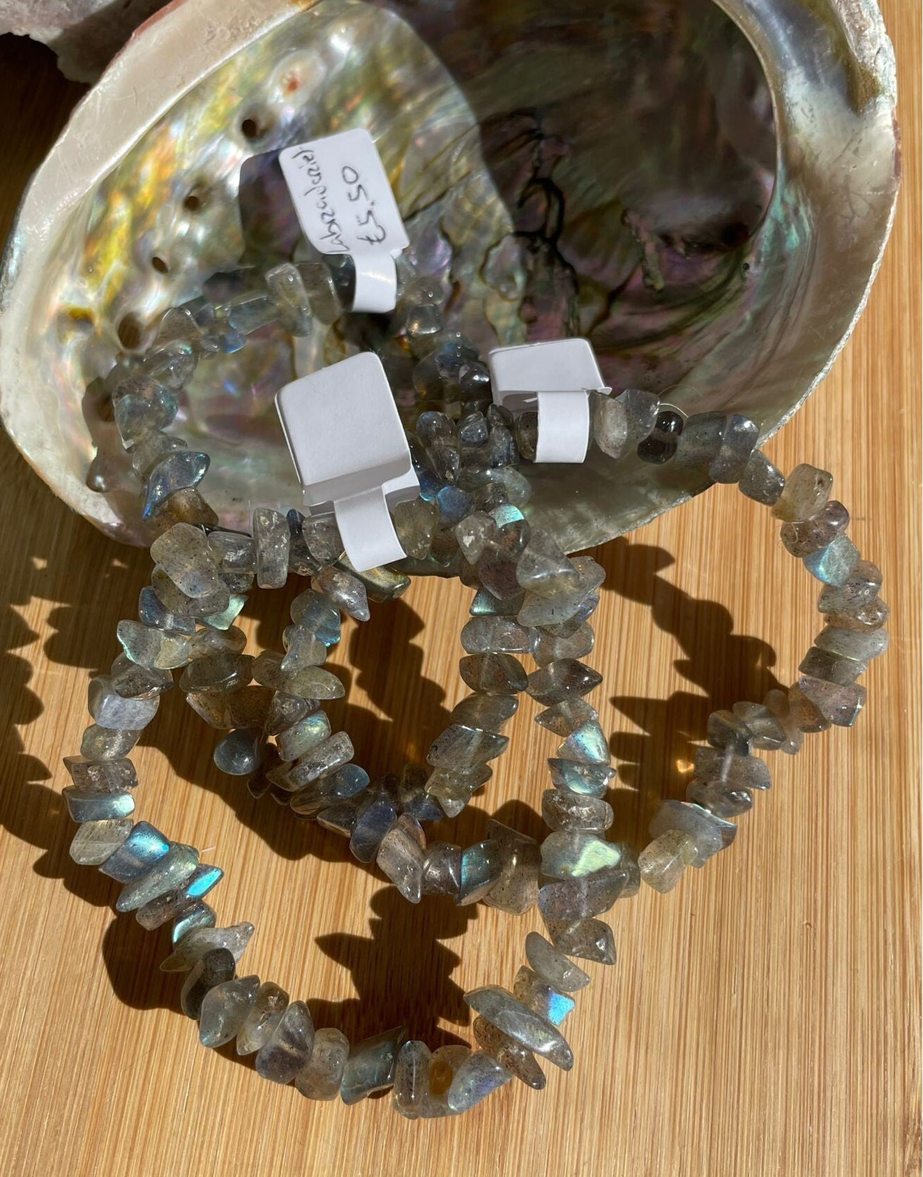 Labradoriet Split Armbandje ( Hoge Kwaliteit )