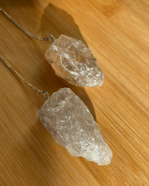 Ruwe Rookkwarts Pendel