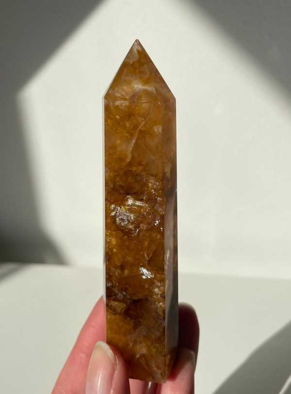 Hematoïde kwarts ( Golden Healer ) Obelisk - Nr 07