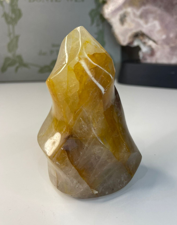 Hematoïde kwarts ( Golden Healer ) Eeuwige Vlam - Nr 01