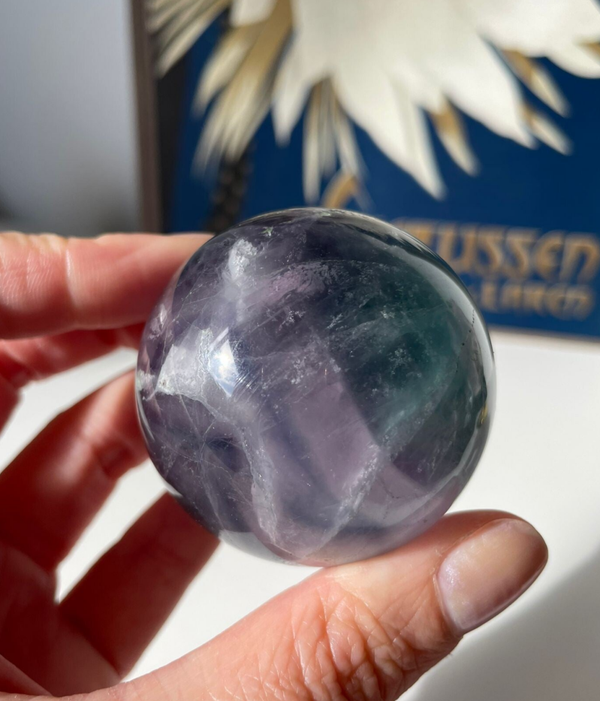 Regenboog Fluoriet Sphere - Nr 01