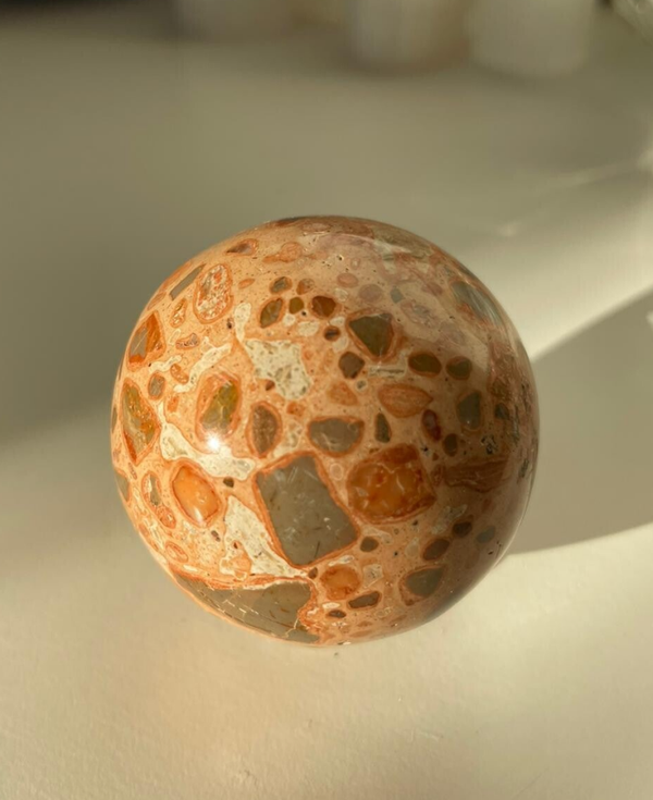 Luipaard Jaspis Sphere - Nr 01