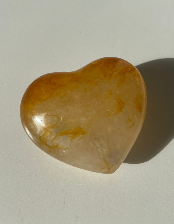 Hematoïde kwarts ( Golden Healer ) Hart - Nr 02