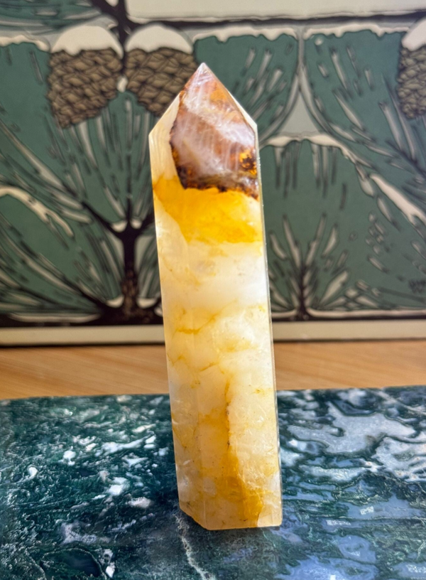 Hematoïde kwarts ( Golden Healer ) Obelisk - Nr 08