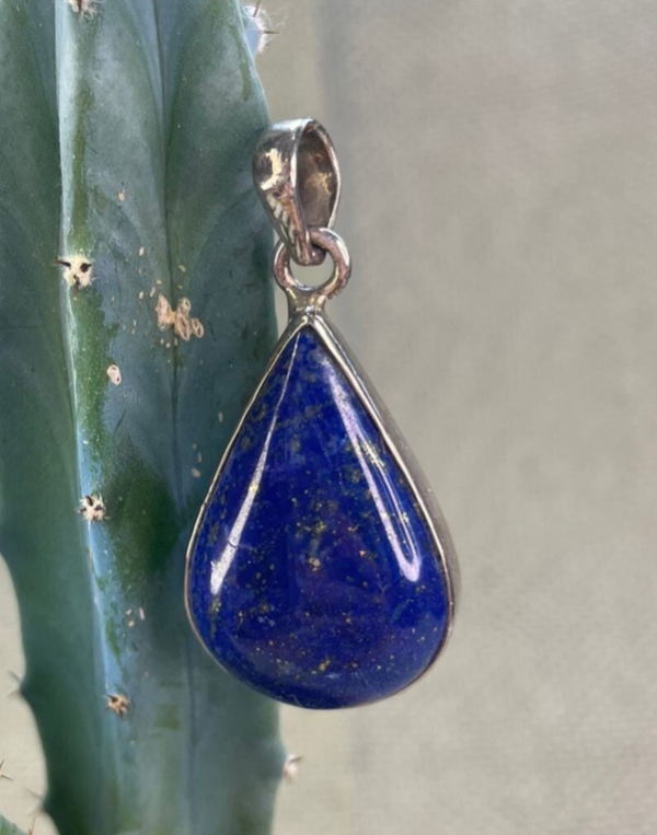 Lapis Lazuli Hanger Sterling Zilver - Nr 02