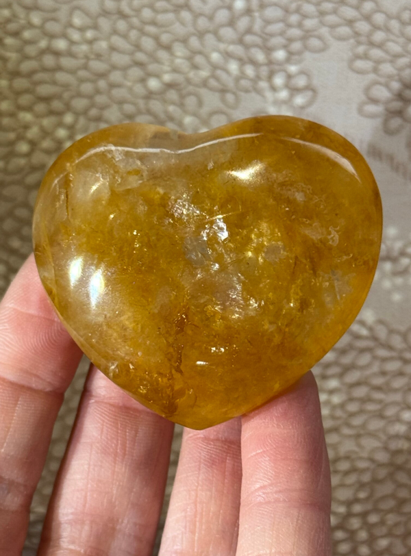Hematoïde kwarts ( Golden Healer ) Hart - Nr 01