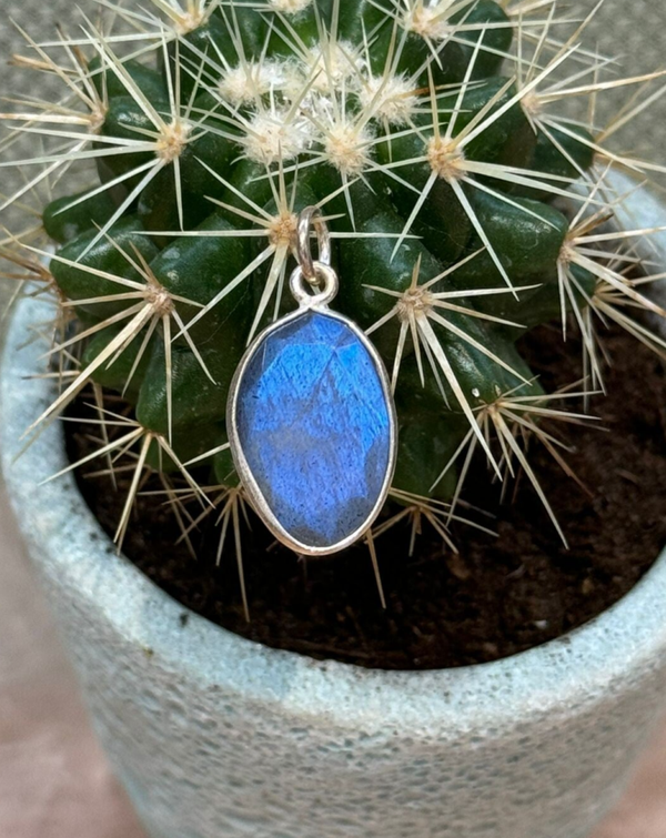 Labradoriet Hanger Sterling Zilver - Nr 02