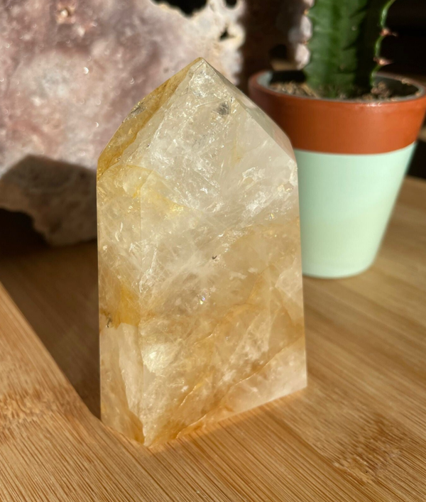 Hematoïde kwarts ( Golden Healer ) Obelisk - Nr 02