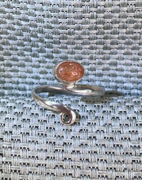 Zonnesteen Ring Sterling Zilver - Nr 01