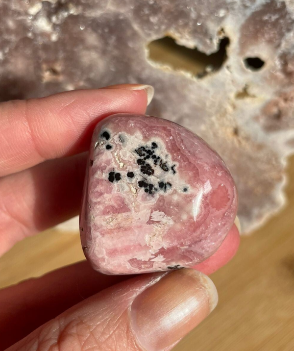 Rhodochrosiet trommelsteen - Nr 01