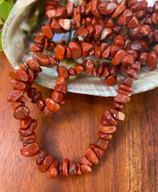 Rode Jaspis Split Armband