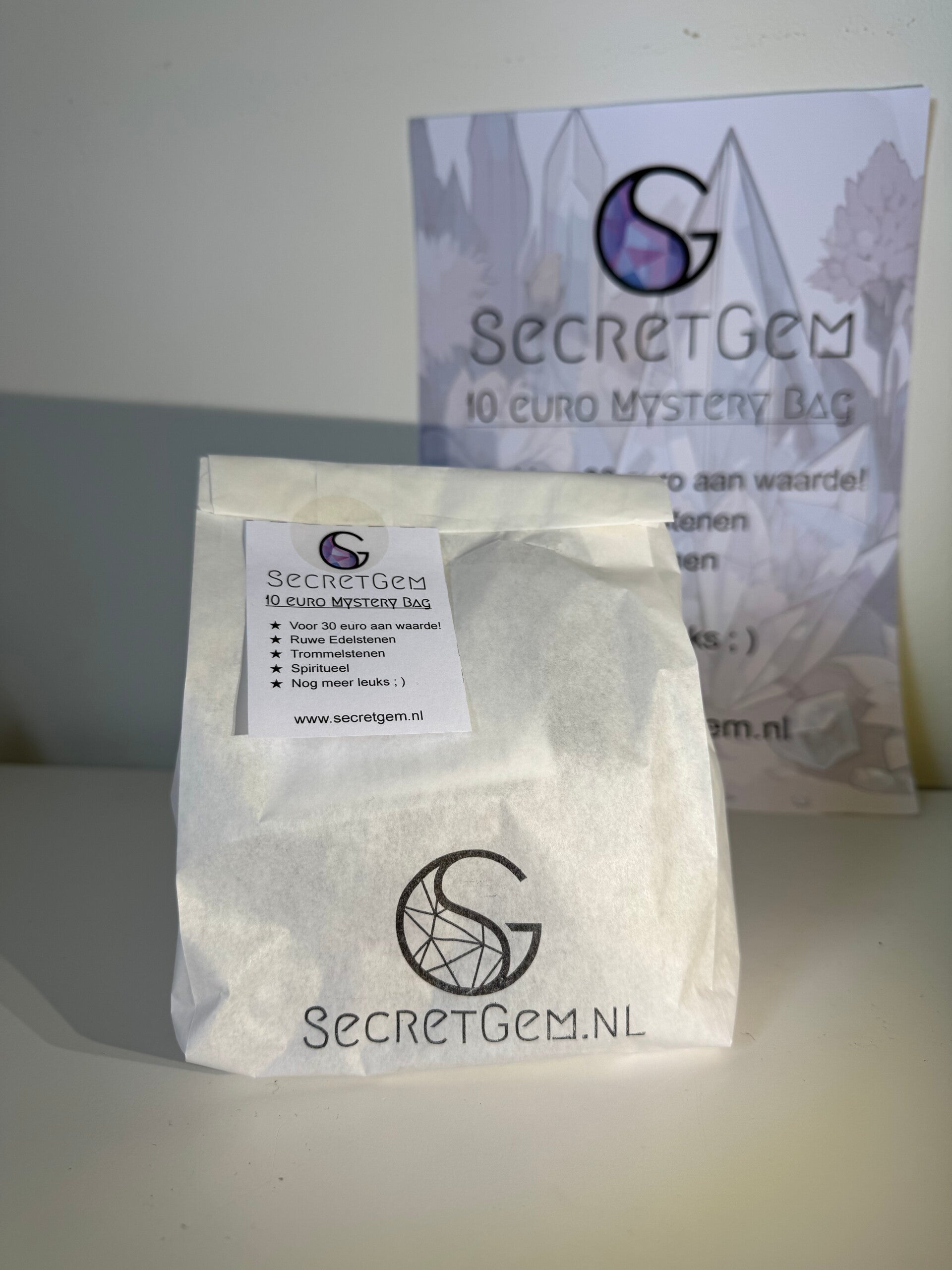 Edelstenen Mysterybag € 10,- Waarde € 30,-