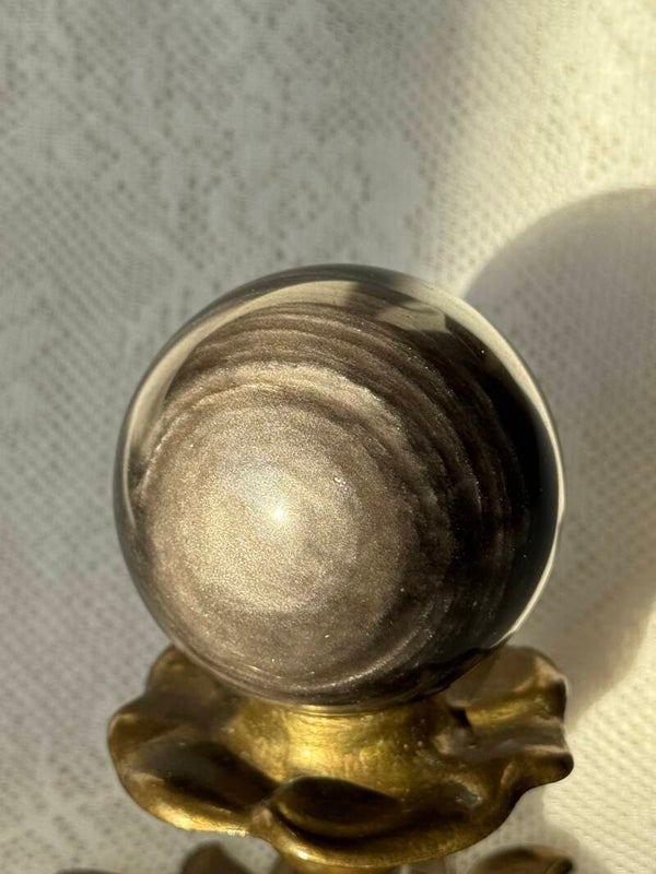 Zilver Obsidiaan Obelisk - Nr 02