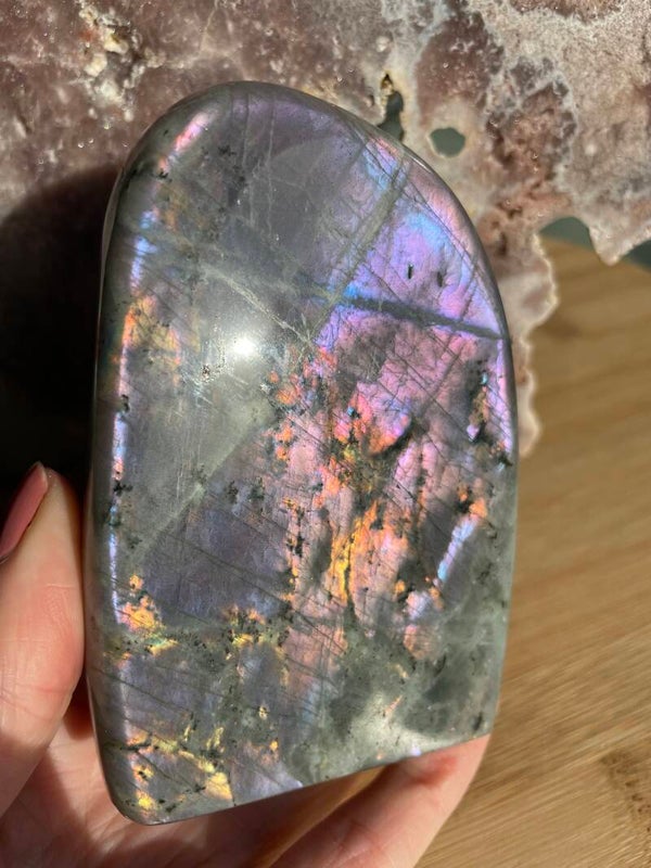 Paarse Labradoriet Freeform - Nr 10