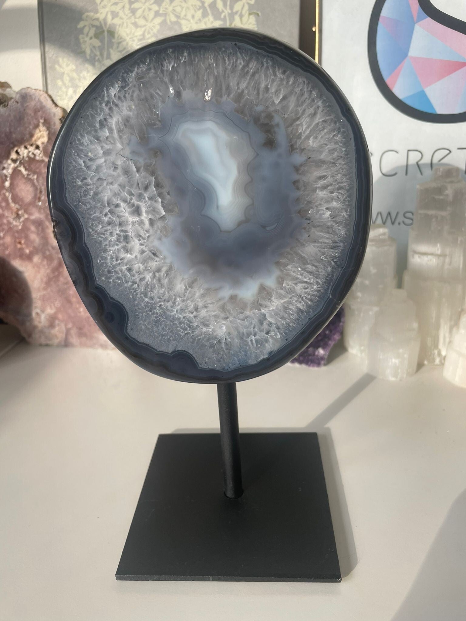 Agaat op standaard - Nr 18