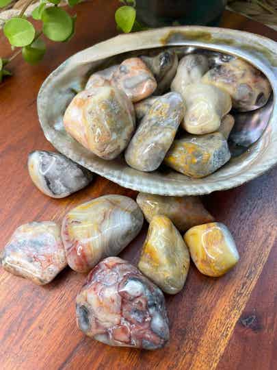 Crazy Lace (Agaat) Trommelsteen S/M en M/L