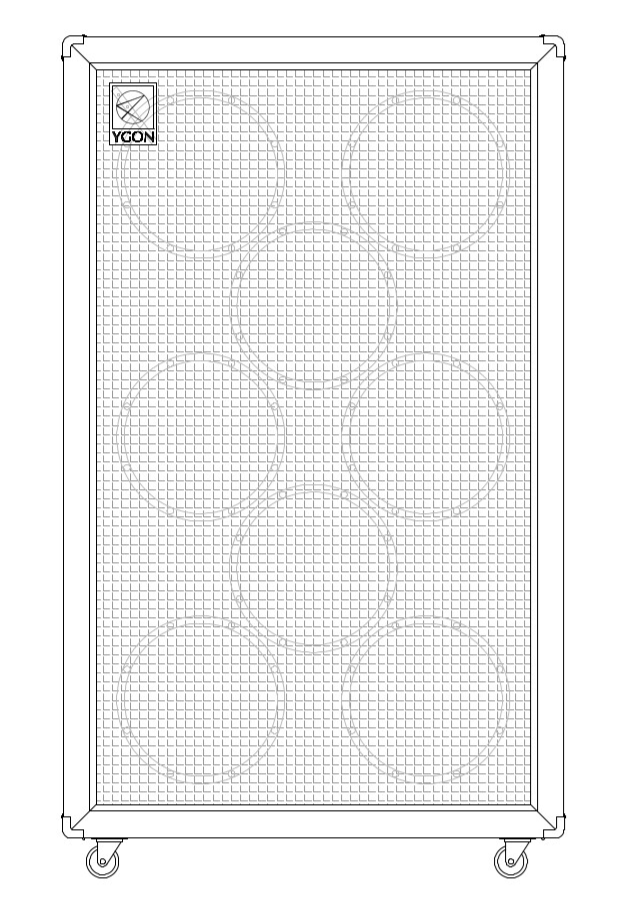 8x10 Wide Bass Cabinet | YGON cabs