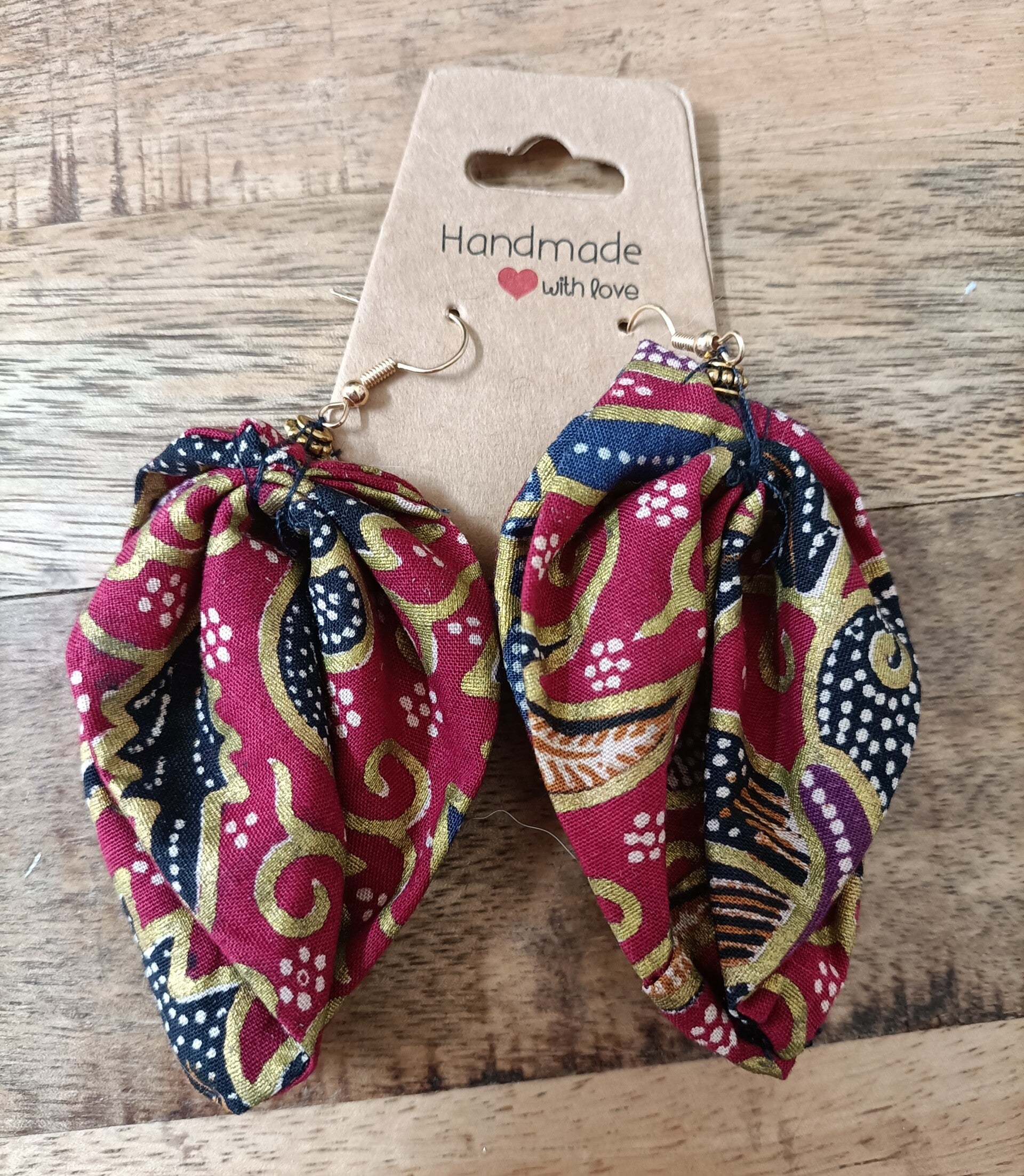 Batik oorbellen