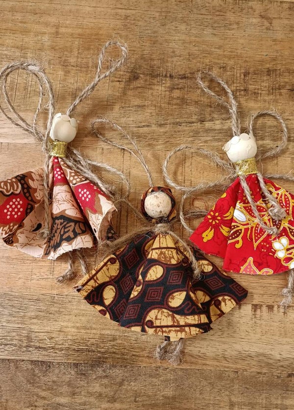 Batik engeltje per stuk