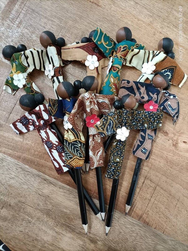 Potloden, 3 stuks, Nona Batik