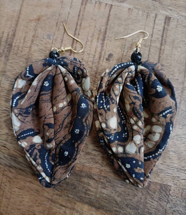 Batik oorbellen