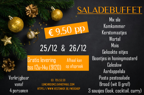 Saladebuffet 25/12 1 persoon