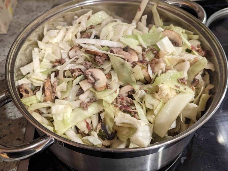 Kraut mit Faschierten