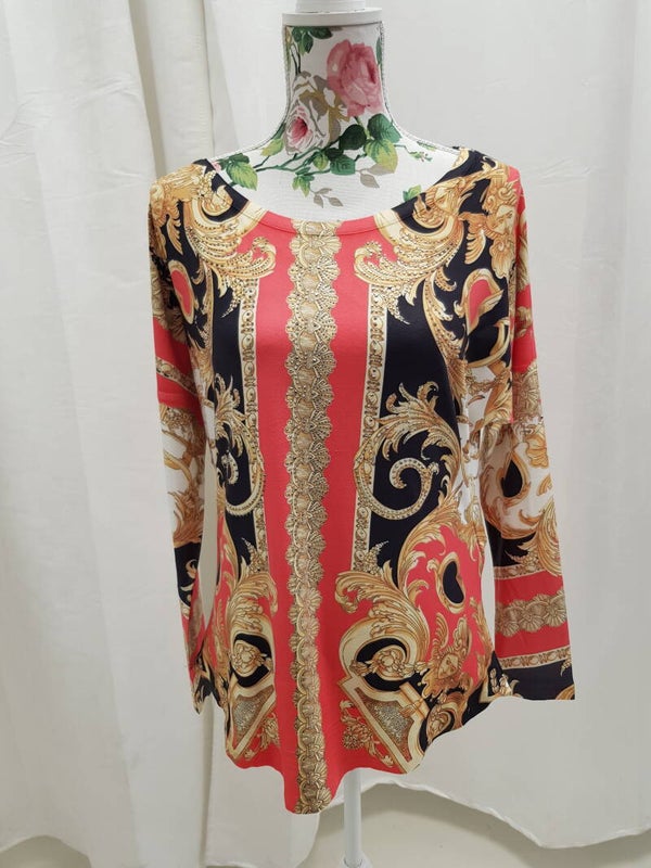Blouse Versace motief 