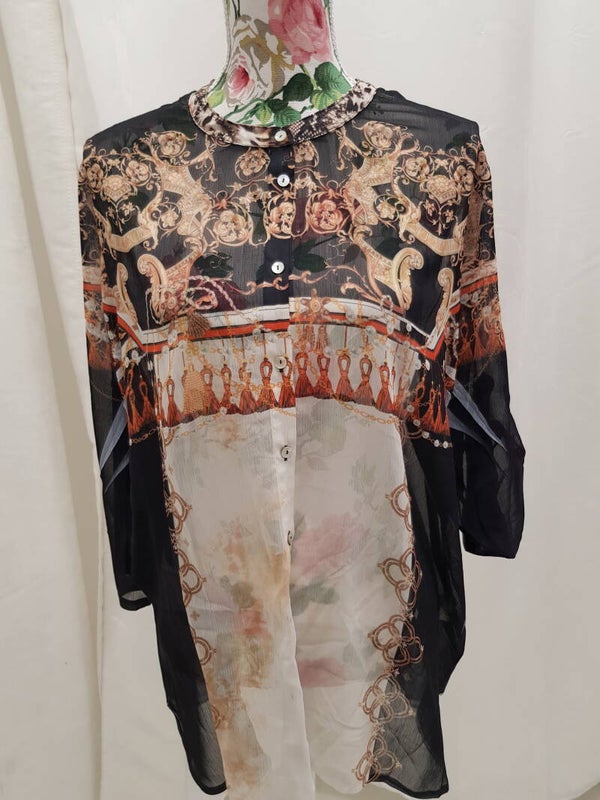Blouse Versace Motief 
