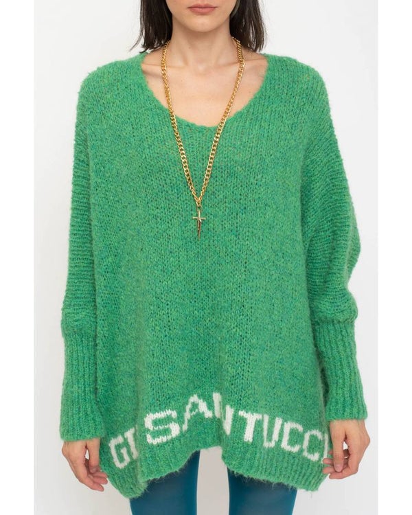 MAXI SWEATER IN MOHAIR BLEND