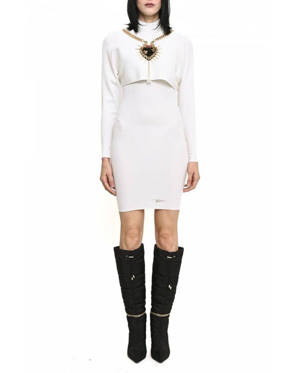 EMBELLISHED KNIT DRESS