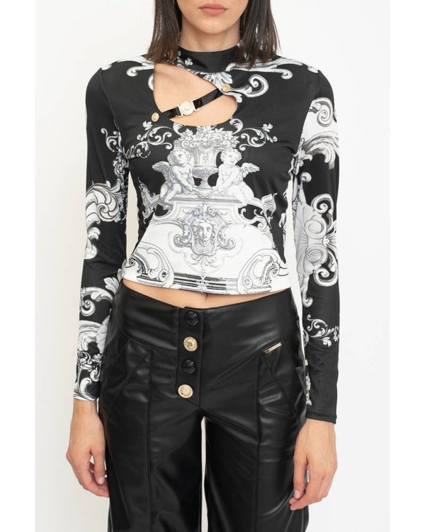 CROP TOP WITH NOTCHES