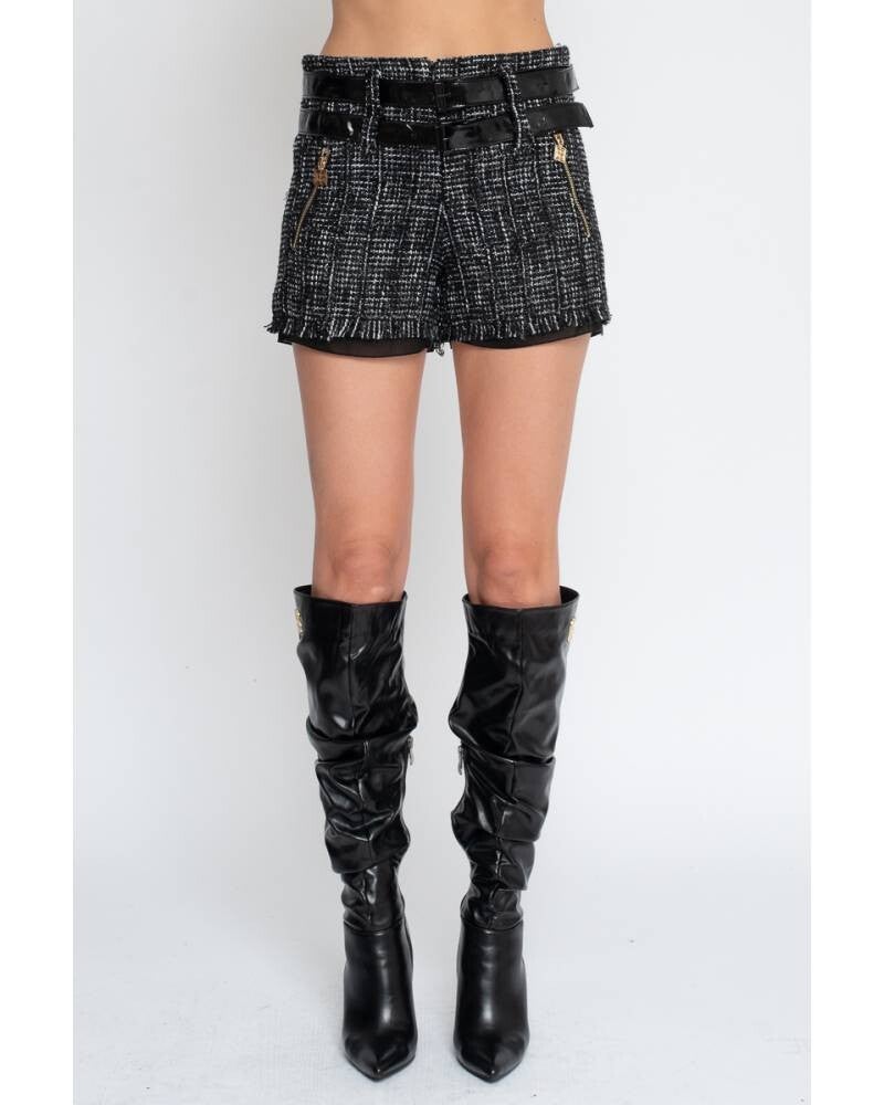 SHORTS IN JACQUARD FABRIC