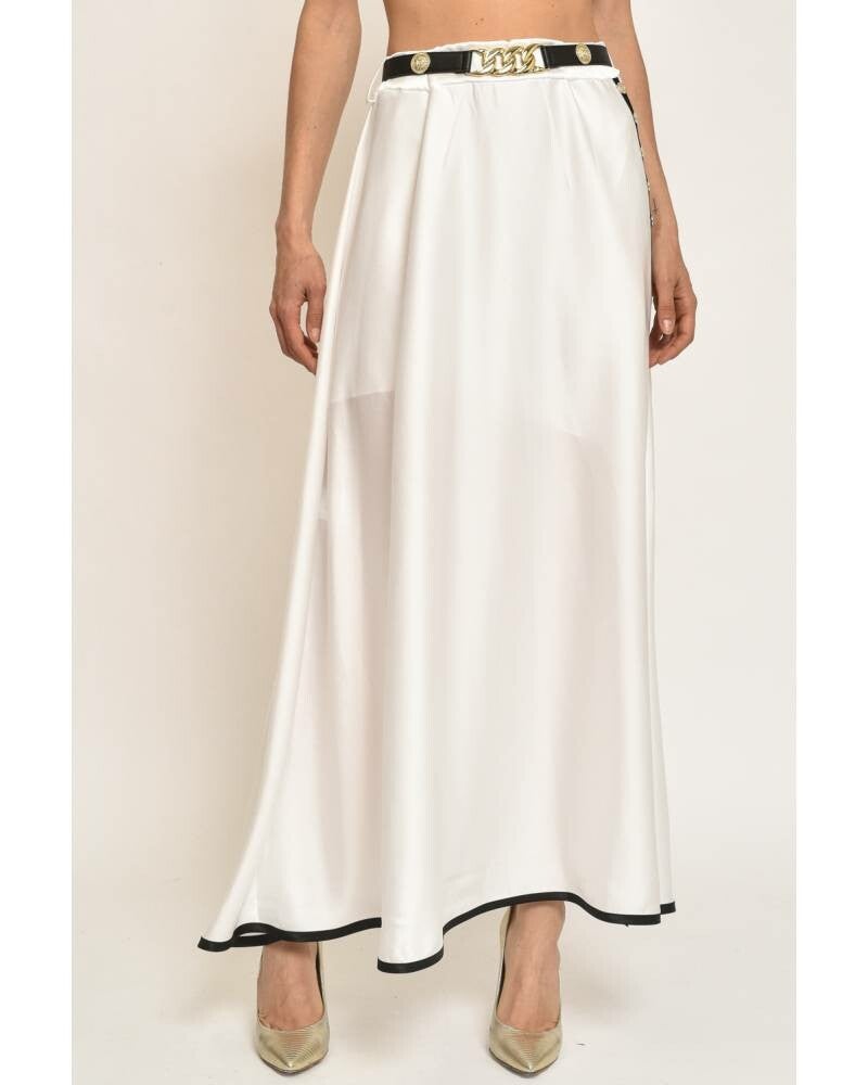 SKIRT WITH CUSTOM BELT