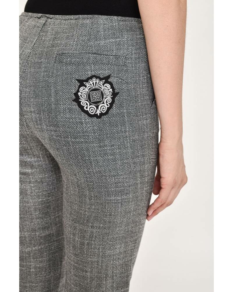 SALT AND PEPPER CANVAS TROUSERS